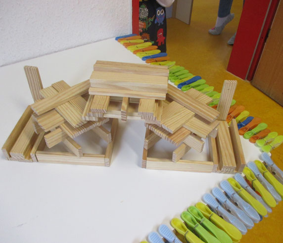 Konstruktionsmaterial im Kindergarten Friesenstraße